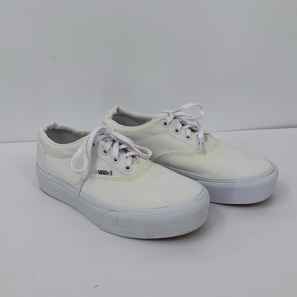Vans Doheny platform canvas lace-up sneakers shoe women 8 - Picture 3 of 6